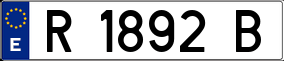 Trailer License Plate